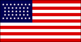 37 Star Flag 1867 